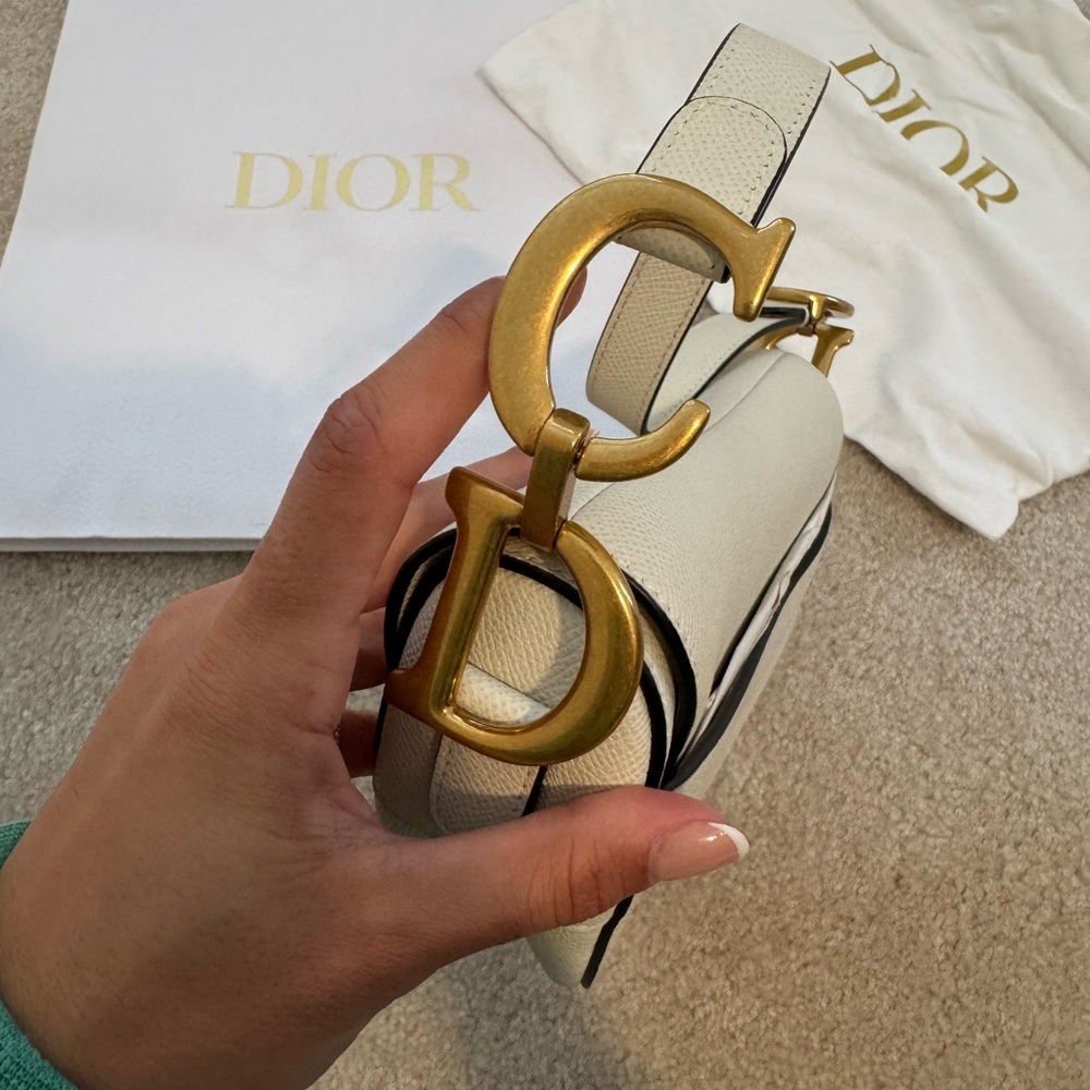 DIOR white saddle bag - Picture 10 of 17